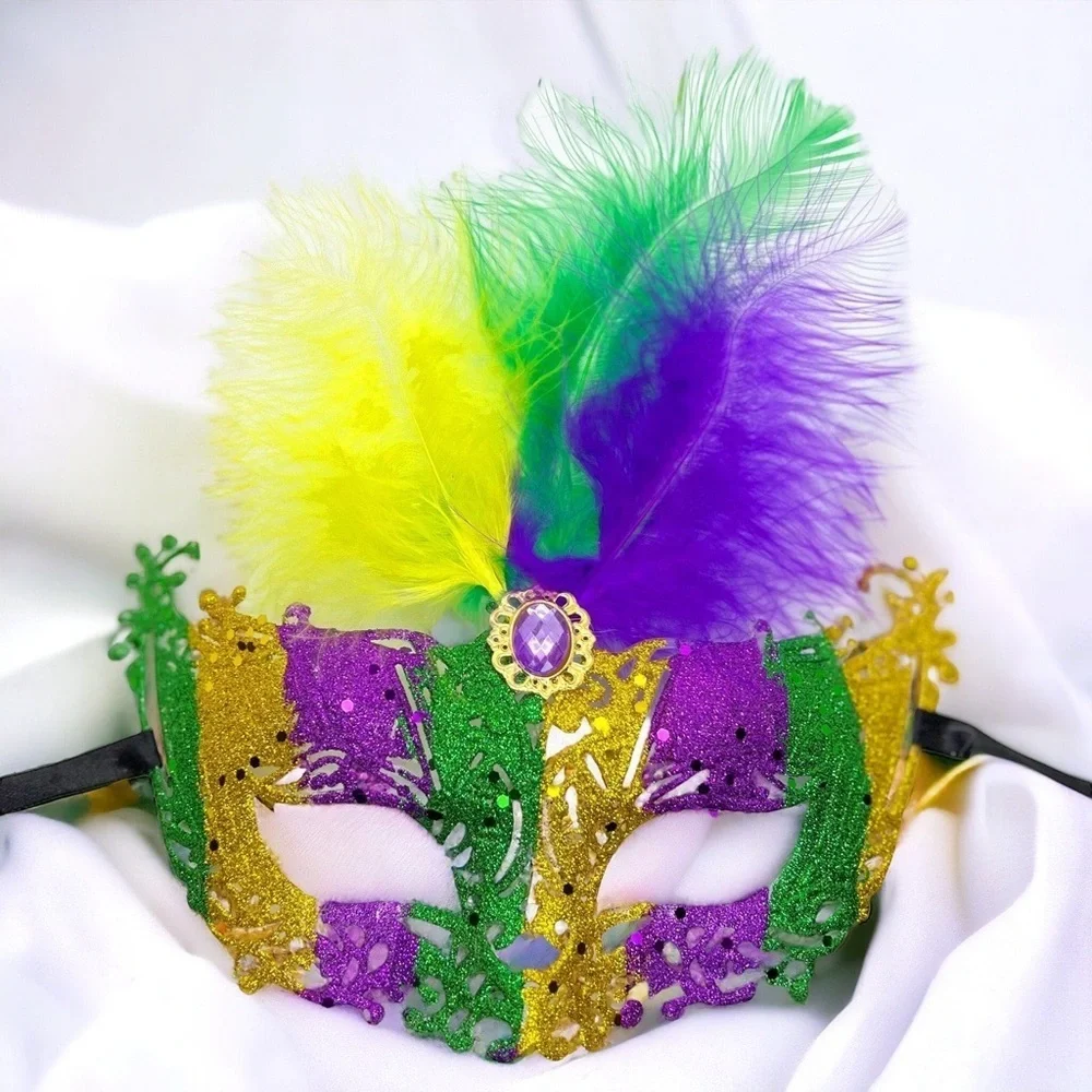 Sparkle & Shine: New Mardi Gras Masquerade Mask for Unforgettable Celebrations!